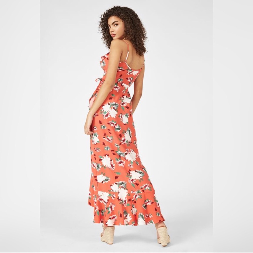 JUSTFAB - Ruffle Wrap Maxi Dress - BRAND NEW - Picture 2 of 7